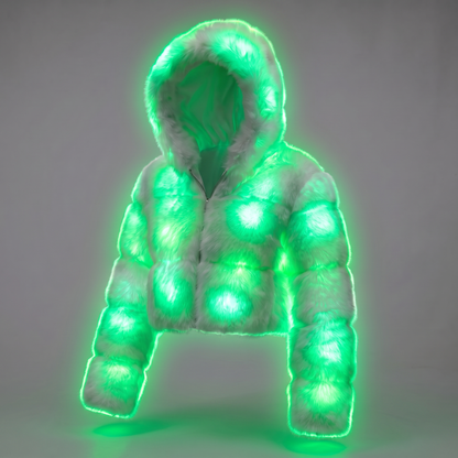 Glow Girly - LED Fur Coat