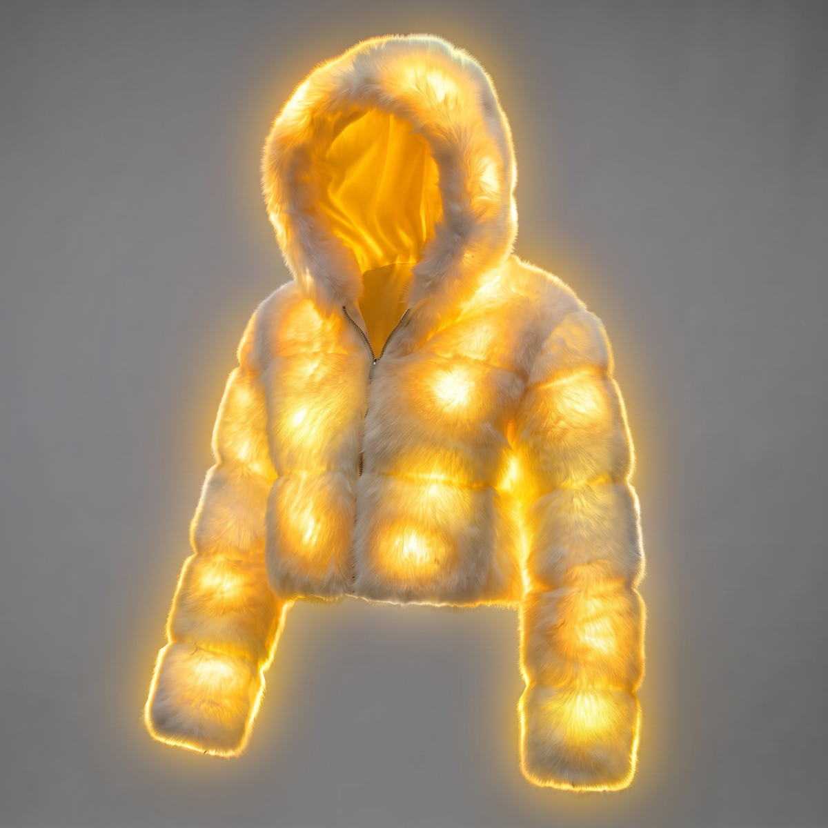 Glow Girly - LED Fur Coat