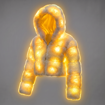 Glow Girly - LED Fur Coat