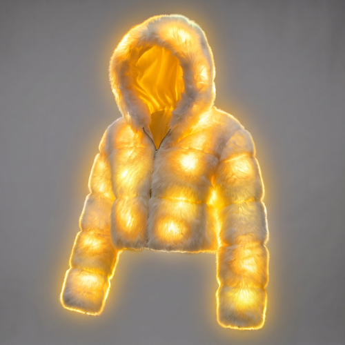 Glow Girly - LED Fur Coat