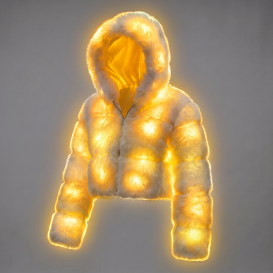 Glow Girly - LED Fur Coat
